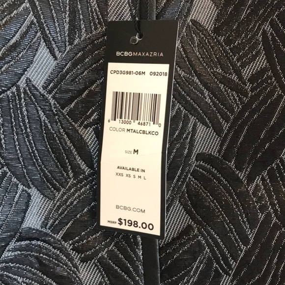 NWT BCBG MaxAzria Basket Weave Jacquard Mini Skirt - Picture 4 of 7